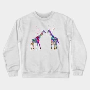 Two Giraffes Crewneck Sweatshirt